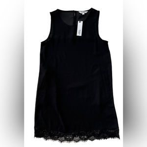 BB Dakota by Steve Madden Lace Trim Sleeveless Black Dress New with Tags NWT S